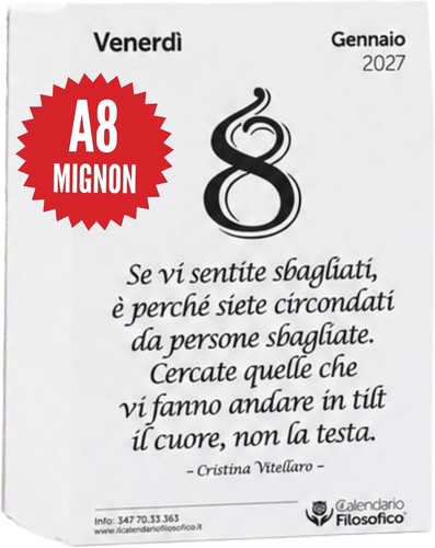 Calendarietto filosofico - calendarietto,